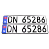 Nórske poznávacie značky TBT Cars 2 kusy