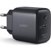 PA-B2T Black Omnia II GaN nástěnná nabíječka 1xUSB-C 45W Power Delivery 3.0