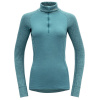 tričko DEVOLD DUO ACTIVE MERINO 205 Zip Neck Woman Moon XS