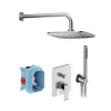 Ravak FLAT FL 090.01CR sprchový podomietkový set chróm X07S070