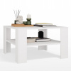 Konferenčný stolík TopEshop štvorcový 68 x 68 x 40 cm biely