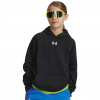 Chlapčenská mikina Under Armour UA Rival Fleece Hoodie čierna|YXL