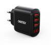 Nabíjačka do siete Choetech 5V/3.4A 3x USB-A Digital Display Wall Charger (Q5009)