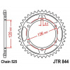 JT Reťazová rozeta JT JTR 844-44 44T, 525