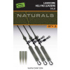 Fox Montáž Naturals Leadcore Heli Rig Leaders 75 cm 3 ks 50 lb