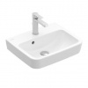 Villeroy & Boch O.novo - Umývadielko 50x37 cm, s prepadom, otvor na batériu, CeramicPlus, alpská biela 434450R1
