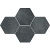 Ceramika Color –STOCKHOLM– MOSAIC HEXAGON GRAPHITE