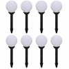 Solárne svietidlá - Lampa na osvetlenie cesty 8 kusov LED 15 cm (Solárne svietidlá - Lampa na osvetlenie cesty 8 kusov LED 15 cm)
