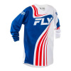 dres F-16, FLY RACING - USA 2025 dětské (červená/bílá/modrá) M173-0073