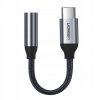 Ugreen AV142 adaptér 3,5mm jack / USB-C 10cm sivý 30632