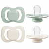 b.box Cumlíky silikónové 0-6m, 2ks - sage/vanilla