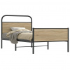 vidaXL Posteľný rám bez matraca 100x190 cm dub sonoma kompozitné drevo - Hnedá - 224372-242282
