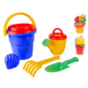 Mikro trading Sada na písek - 6 ks - s kbelíkem - 18 cm