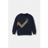 Detská bavlnená mikina United Colors of Benetton 33NVC10QW.G.Seasonal tmavomodrá 122