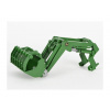 Bruder Čelný nakladač pre traktory John Deere 7R zelený
