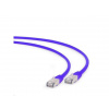 Gembird PP6A-LSZHCU-V-0.5M patch, S/FTP cat.6a LSZH, 0,5m, fialový