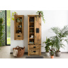 Bighome - IRON Skriňa mango 70x35x195 prírodná lakovaná