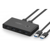 Prepínač Switch Box UGREEN 30768B, USB 3.0 (čierny)