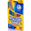 Metalické farbičky Jumbo 12 ks