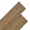 vidaXL Nesamolepiace podlahové dosky, PVC 5,26 m² 2 mm, orechovo hnedé - Hnedá - 7277-149055