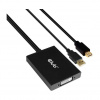 CLUB3D cac-1130 0,6 m MiniDP/USB-A DVI-D Čierna (CAC-1130)