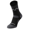 Vaude cyklistické ponožky Bike Mid, unisex, black/white 39-41