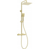 Rain shower with thermostatic shower mixer
