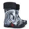 Demar detské čižmy TWISTER LUX PRINT - zebra vel.28/29