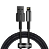 Zlatý kábel Baseus Tungsten USB na iP 2,4A 1m (čierny) 20232