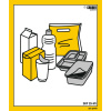 10 etikiet s piktogramom „plast“, formát 110 x 130 mm