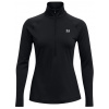 Dámske mikiny Under Armour Women's ColdGear Authentics 1/4 Zip - black/white - Čierny (L)