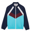 Chlapčené mikiny Lacoste Recycled Fiber Colourblock Zipped Jacket - navy blue/white/bordeuax/blue - Modrý (164 cm)