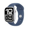 Apple Watch Series 10 GPS 42mm Silver Aluminium Case with Denim Sport Band - M/L (Apple Watch Series 10 GPS 42mm Silver Aluminium Case with Denim Sport Band - M/L)