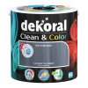 Farba na - Dekoral CLEAN COLOR 2,5L čierny saténový plameň (Farba na - Dekoral CLEAN COLOR 2,5L čierny saténový plameň)