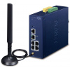Planet LCG-300 IoT LoRaWAN priemyselná brána, 5x LAN 1Gb, DIN, IP30, -40/+75C, 9-54VDC