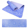 LIFEFIT YOGA MAT MANDALA DUO, 183x58x0,6cm, modrá