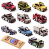 Drevené puzzle 3D MINI SADA 10 AUTOMOBILOV MODEL SKLADACIE AUTÁ DARČEK