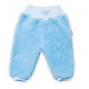 Baby Nellys Dojčenské chlupáčkové tepláčky Cute Bunny - modré 80 (9-12m)