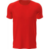 Sports-T - Crew neck Tričko STEDMAN, červená Scarlet, XL