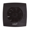 Cata UC 10 BLACK axiální ventilátor 100 mm, nástěnný/stropní, se zpětnou klapkou, černá