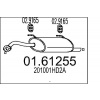 Koncový tlmič výfuku MTS 01.61255