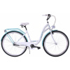 KOZBIKE Mestský bicykel K21 3 prevodový Bielo modrý 28