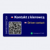 Kontaktná nálepka pod sklo do auta BEEPERLINK Núdzový kontakt
