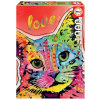 Puzzle Tilt Cat Love Dean Russo Educa 1000 dielov a Fix lepidlo