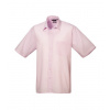 Premier Workwear Pánska košeľa s krátkym rukávom PR202 Pink -ca. Pantone 1895 41 (16)