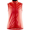 Dámská ultralehká cyklistická vesta CRAFT Adv Essence Light Wind oranžová Velikost: M