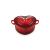Le Creuset - liatinový hrniec v tvare srdca 1,9l červený - Heart Collection