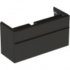 Skrinka Geberit Smyle Square pod umývadlo, s 2 zásuvkami, T=47cm, láva/láva/matná, 500.355.JK.1