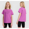 4F new collection: Detské/juniorské bavlnené tričko TTSHF2327 fialová 164