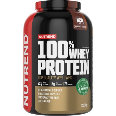 Nutrend 100% Whey Protein 2250 g jahoda